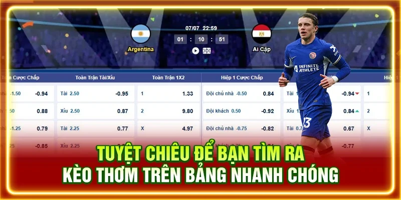 Tuyệt chiêu để bạn tìm ra kèo thơm trên bảng nhanh chóng